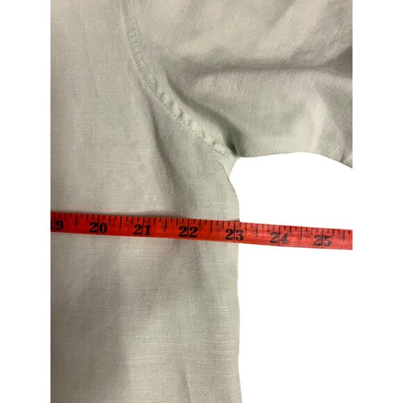 VTG Sobrino Men Bamboo Embroidered Button-Up Shirt Size L Lt Green - Picture 12 of 16